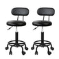 Artiss 2x Salon Stool Swivel Chair Backrest