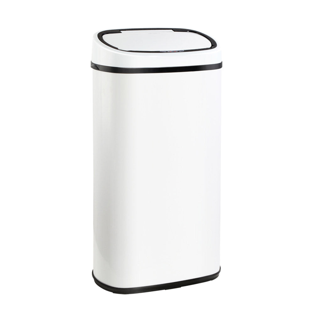 Devanti 58L Motion Sensor Bin Rubbish Automatic White