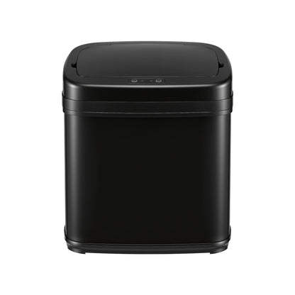 Devanti 15L Motion Sensor Bin Touchless Bins Soft-Close Rubbish Trash Can Black