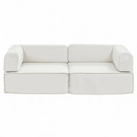 Artiss Convertible Folding Sofa Bed Beign