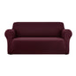 Artiss Sofa Cover Couch Covers 3 Seater Stretch Burgundy