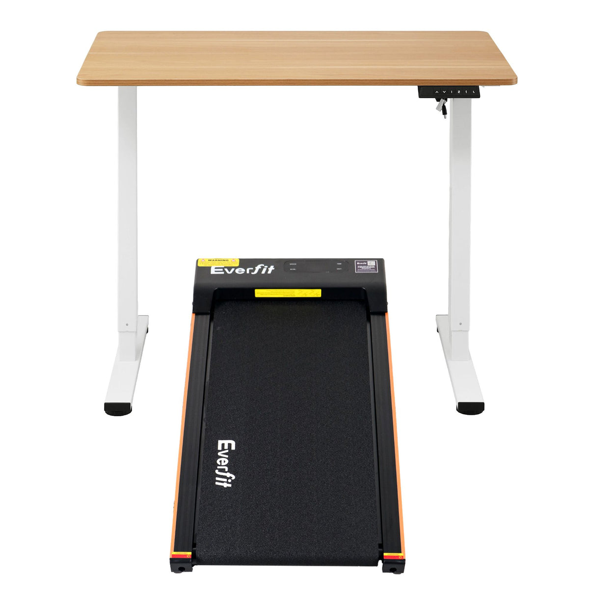 Artiss 100cm Standing Desk Treadmill Motorised Natural Wood