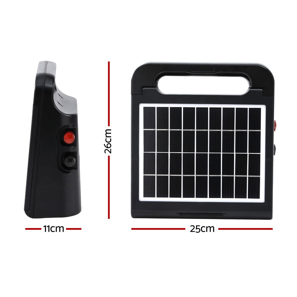 Giantz 2.5km Electric Fence Energiser Solar Farm 0.15J