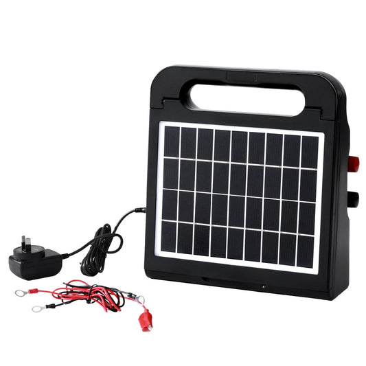 Giantz 5km Electric Fence Energiser Solar Farm 0.3J