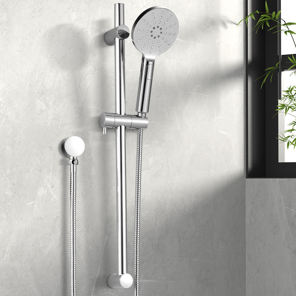 Handheld Shower Head Wall Holder 4.7'' High Pressure Adjustable 3 Modes Chrome