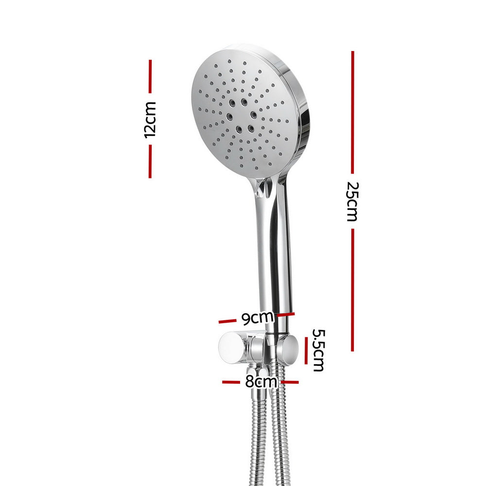 Handheld Shower Head Holder 4.7'' High Pressure Silver