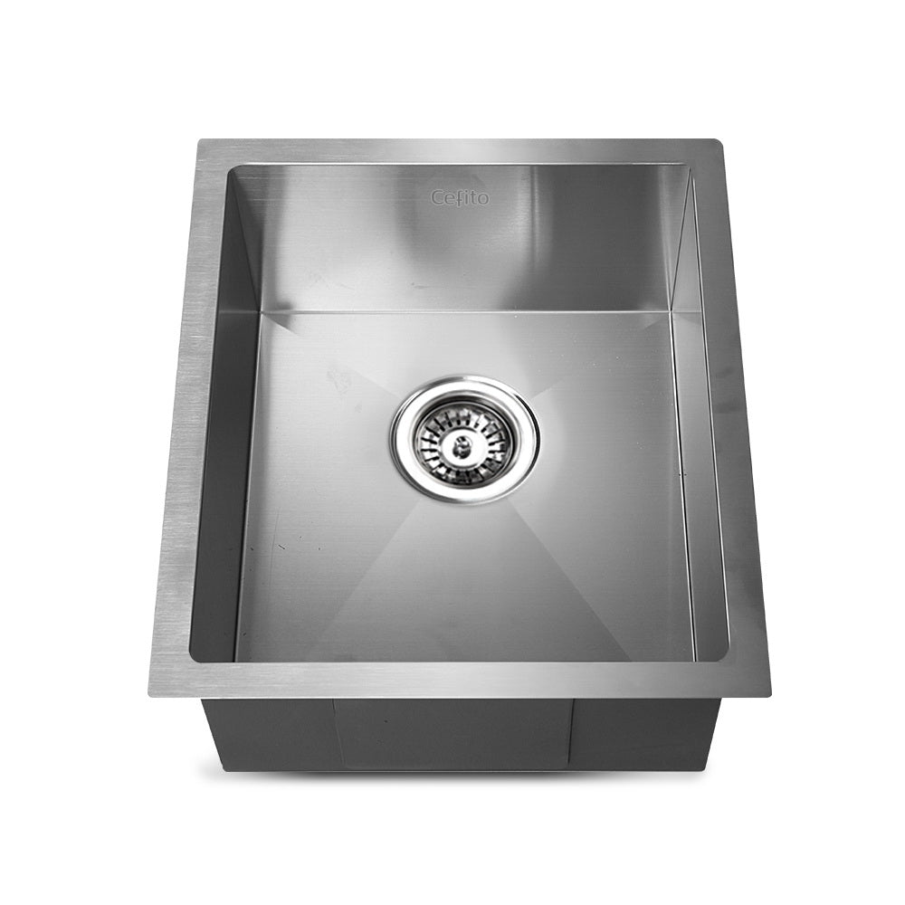 Cefito Kitchen Sink 45X39CM Stainless Steel Basin Single Bowl Laundry Silver