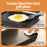 Devanti 3 in 1 Sandwich Maker Steak Press Grill 1000W