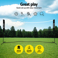 Everfit 3.6M Badminton Tennis Net Portable Volleyball Kit Adjustable Height