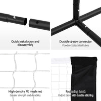 Everfit 3.6M Badminton Tennis Net Portable Volleyball Kit Adjustable Height