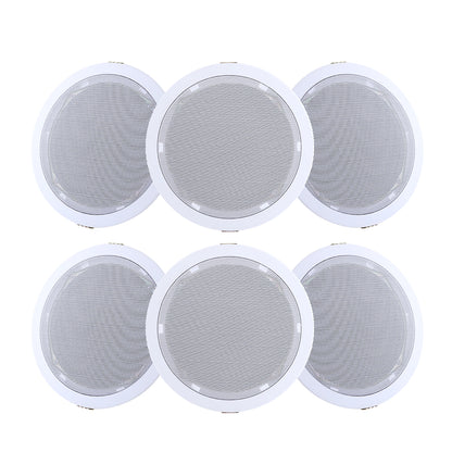 Giantz 6 Inch Ceiling Speakers In Wall Speaker Home Audio Stereos Tweeter 6pcs