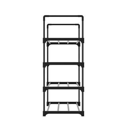 Artiss Shoe Rack 4-tier 16 Pairs Stackable Black