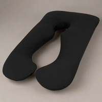 Woolcomfort Aus Made Maternity Pregnancy Nursing Sleeping Body Pillow Pillowcase Included Black