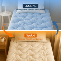 Giselle 5cm Mattress Topper Pillowtop toppers Double-Sided Single