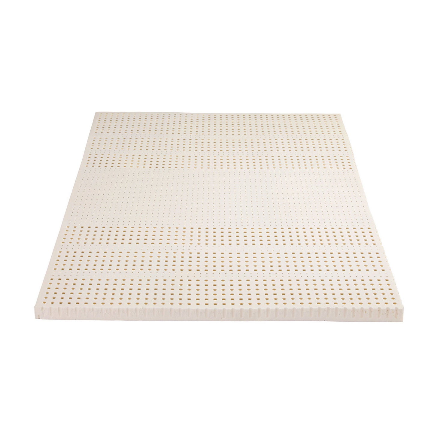 Giselle Bedding Latex Topper 100% Natural Latex Toppers 7-zone w/ Ice Silk Cool-touch Fabric Cooling Cover Double 5cm