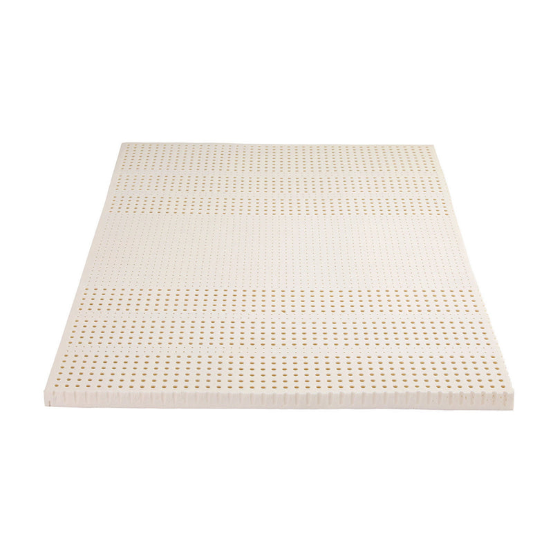 Giselle Bedding Latex Topper 100% Natural Latex Toppers 7-zone w/ Ice Silk Cool-touch Fabric Cooling Cover Double 5cm