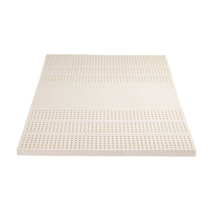 Giselle Bedding Latex Topper 100% Natural Latex Toppers 7-zone w/ Ice Silk Cool-touch Fabric Cooling Cover Queen 5cm