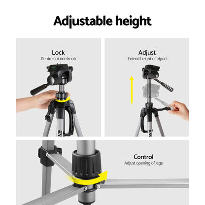 Weifeng Professional Camera Tripod Stand Mount DSLR Travel Adjustable 55-145cm