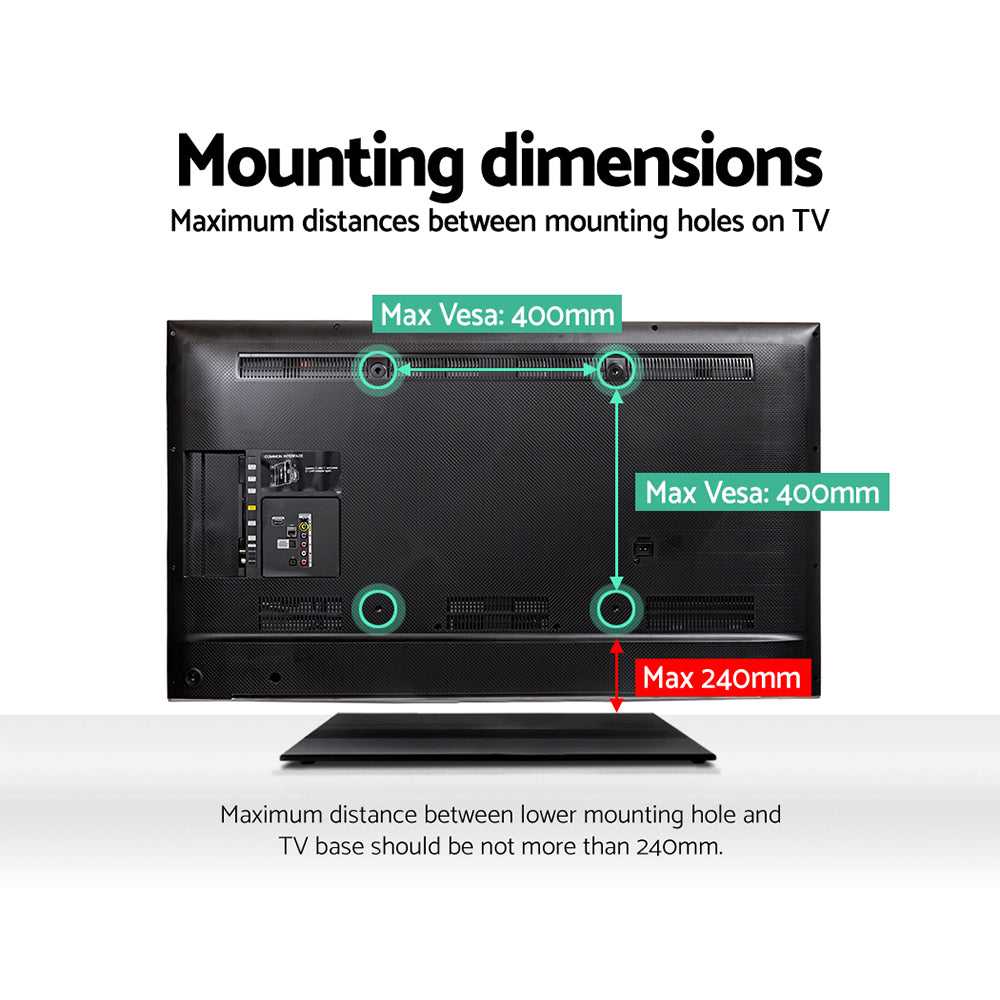 Artiss TV Stand Mount Bracket for 32"-55" LED LCD Swivel Tabletop Desktop Plasma