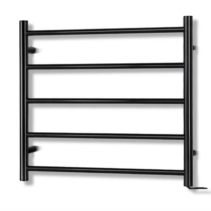 Devanti Electric Heated Towel Rail Rack 5 Bars Wall Mounted Clothes Dry Warmer