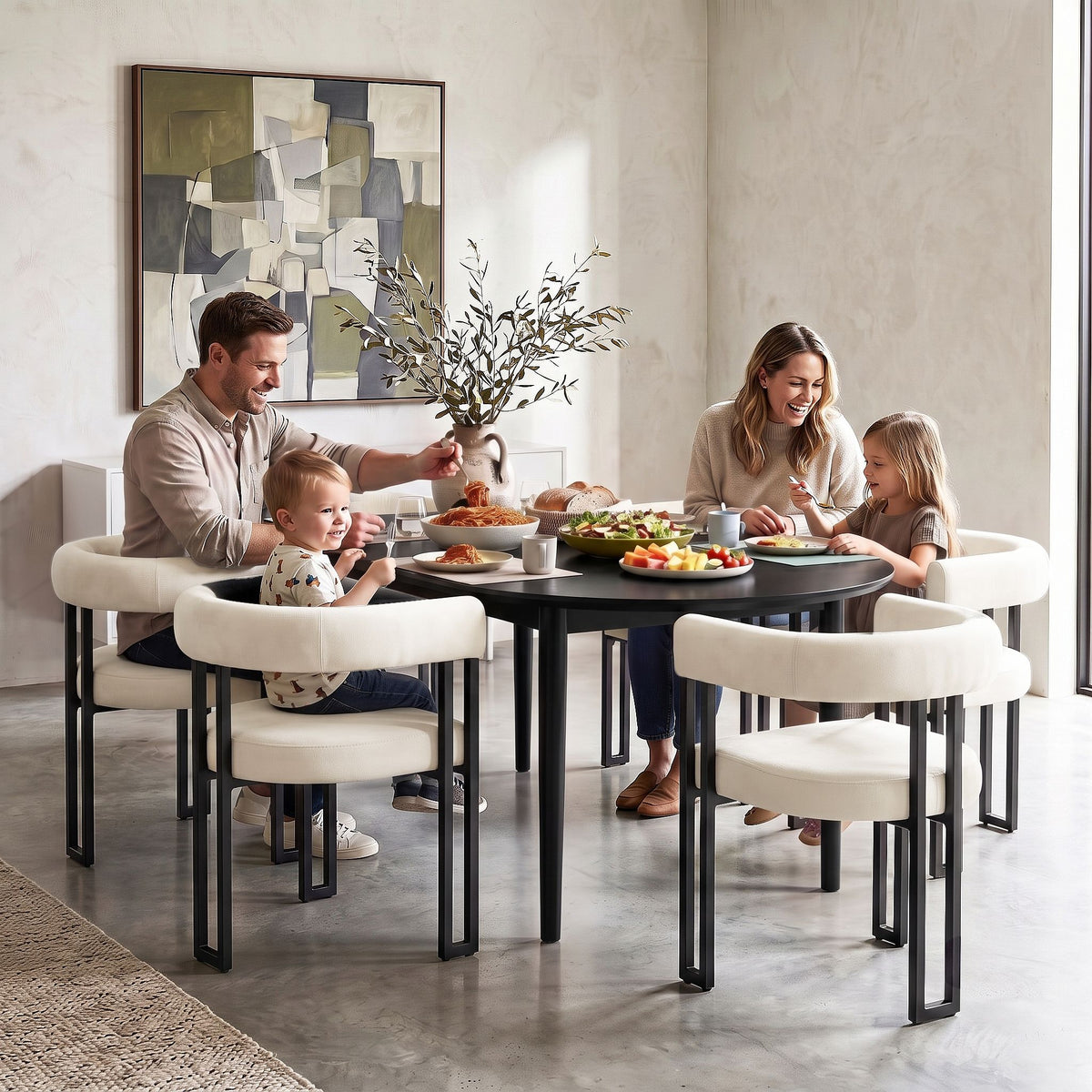Artiss Dining Chairs Set of 2 Velvet Upholstered Barrel Chairs with Curved Armrests & Back Beige