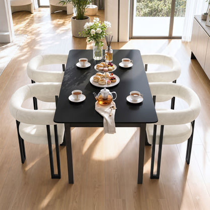 Artiss Dining Chairs Set of 4 Velvet Upholstered Barrel Chairs with Curved Armrests & Back Beige