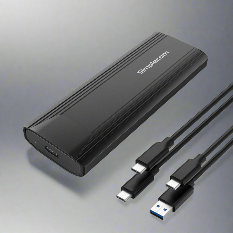 Simplecom SE504v2 NVMe / SATA Dual Protocol M.2 SSD USB-C Enclosure Tool-Free USB 3.2 Gen 2 10Gbps