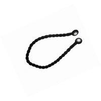 Magnetic weaved rope tieback Black
