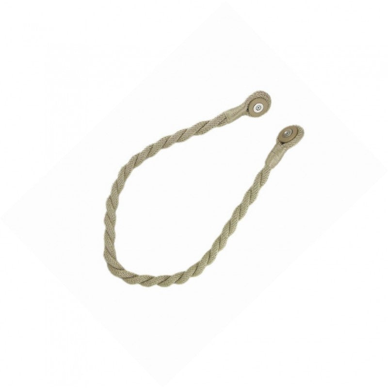 Magnetic weaved rope tieback Linen