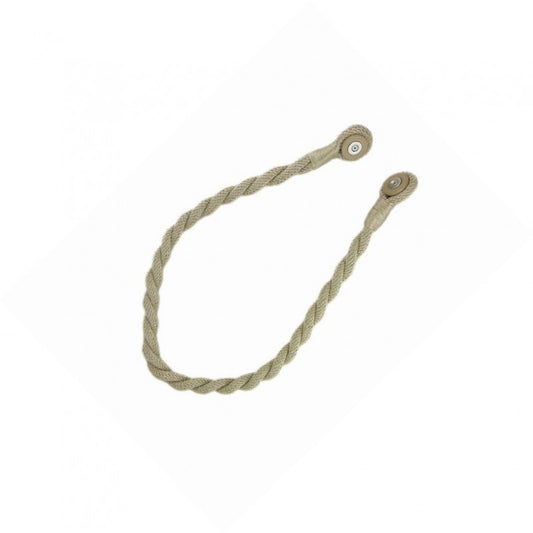 Magnetic weaved rope tieback Linen