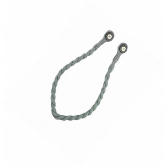 Magnetic weaved rope tieback Grey