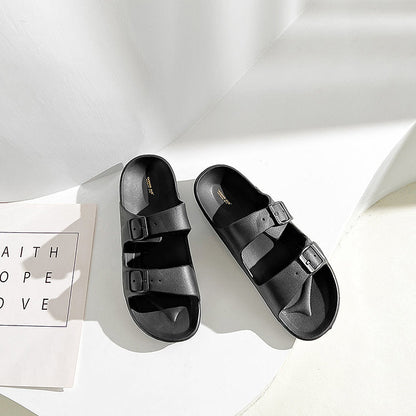 UNISEX BEACH SLIDES 0099 - MEN - Black / AUS Ladies7/Men5/EU38/24cm