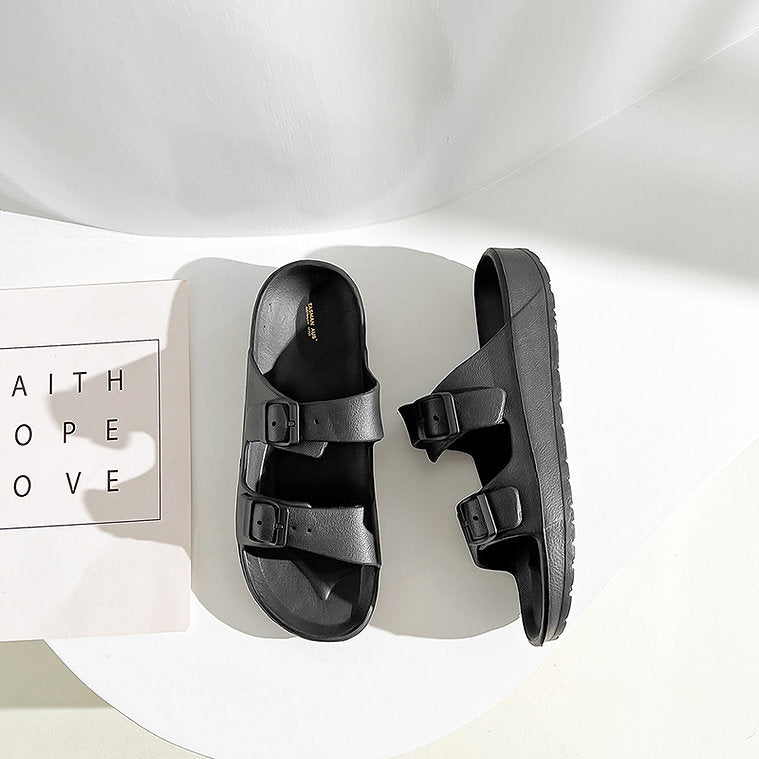 UNISEX BEACH SLIDES 0099 - MEN - Black / AUS Ladies7/Men5/EU38/24cm