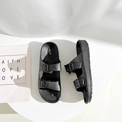 UNISEX BEACH SLIDES 0099 - MEN - Black / AUS Ladies7/Men5/EU38/24cm