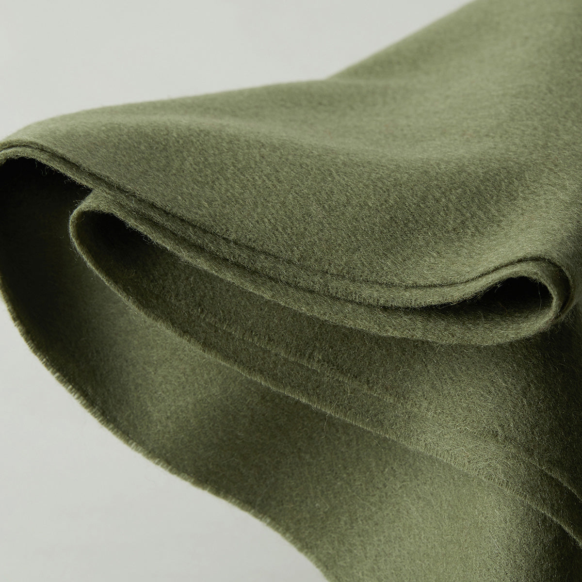 100% MERINO VIRGIN WOOL SCARF 970116 OLIVE