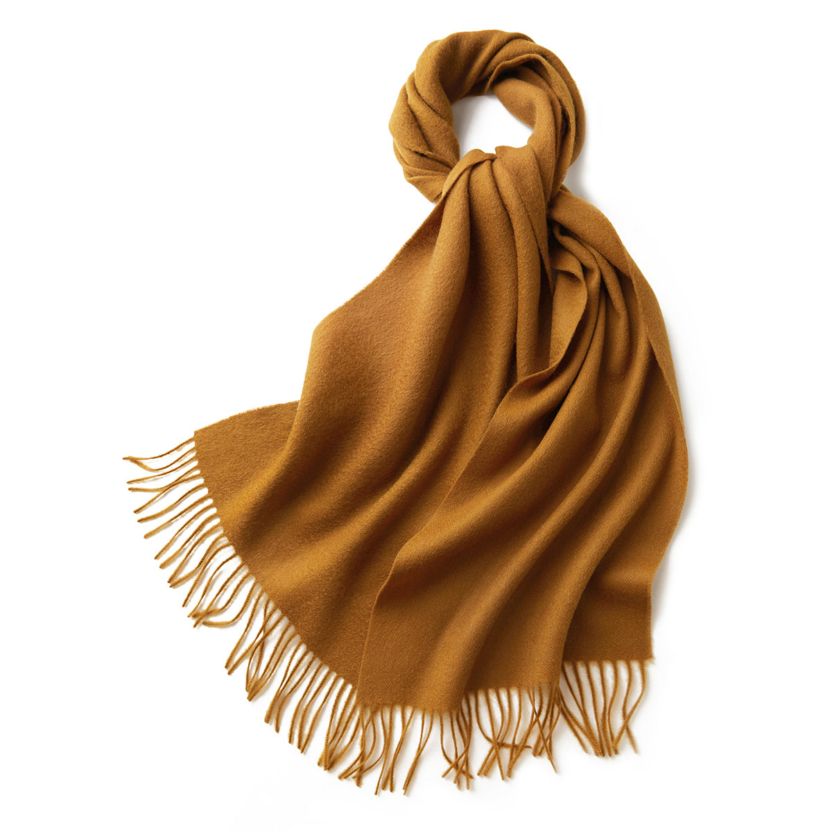 100% MERINO VIRGIN WOOL SCARF 970116 YELLOW