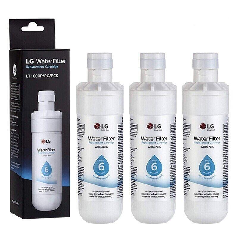 3pack LG-LT1000P ADQ747935 Refrigerator Water Filter Replacement