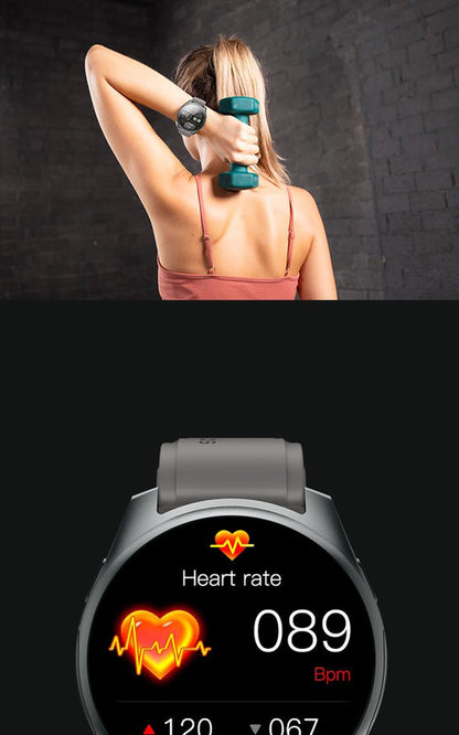 2-in-1 Smartwatch /Earphones & Charging Dock | 4GB MP3, Health Tracker | Titanium Grey | World’s First Patented