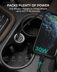 Aukey Enduro Nano AC 30W 2-Port Car Charger (CC-A3)
