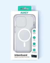 Aukey Urban Guard Magnetic Hard-Shell iPhone 15 Phone case - Transparent (TM11A)
