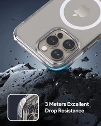 Aukey Urban Guard  Magnetic Hard-Shell iPhone 15 Pro Max Phone case - Transparent (TM11D)