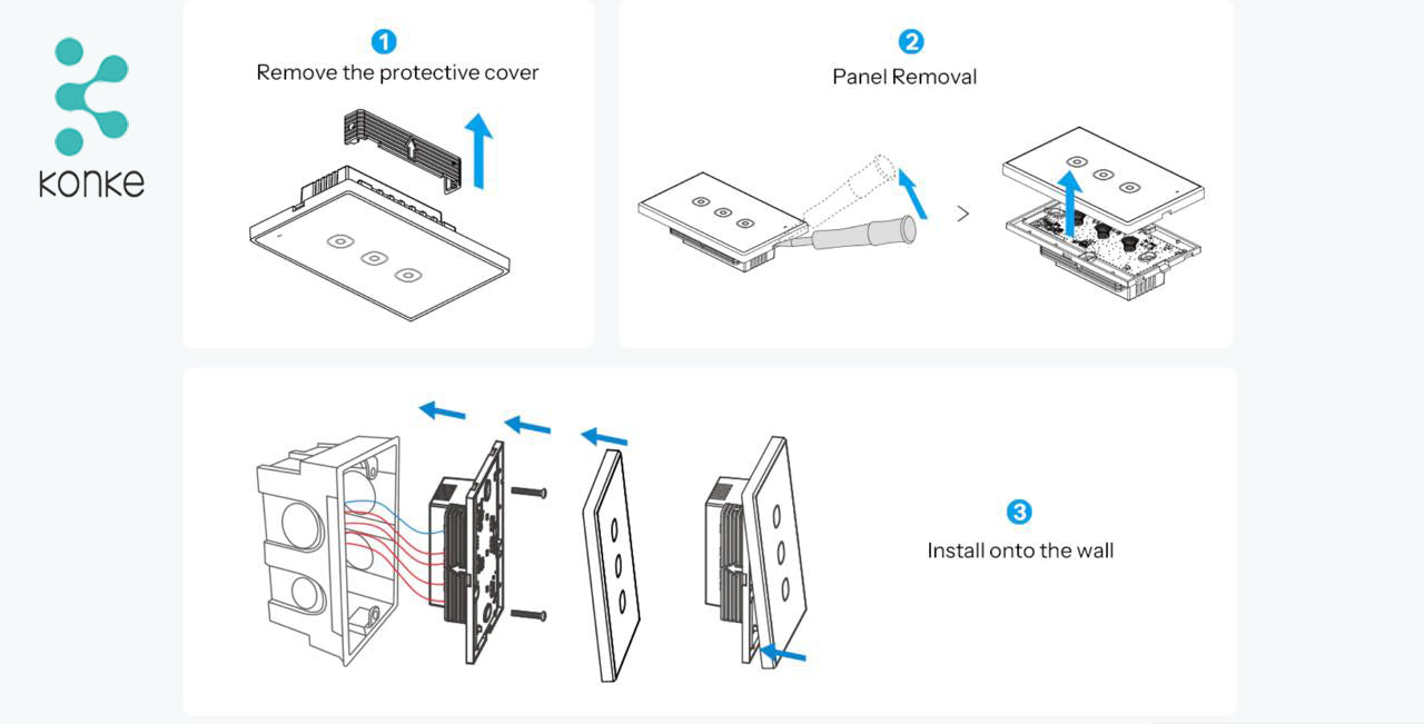 Smart Touch Light Switch 1Ch
