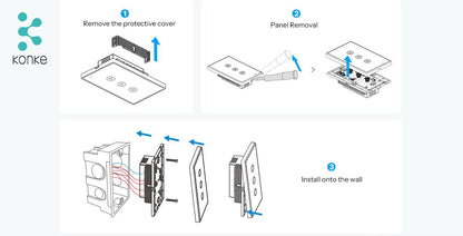 Smart Touch Light Switch 2Ch