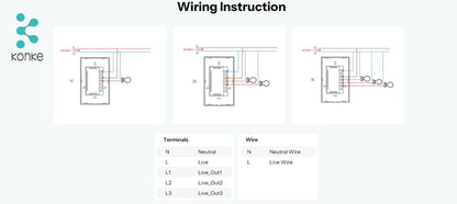 Smart Touch Light Switch 3Ch