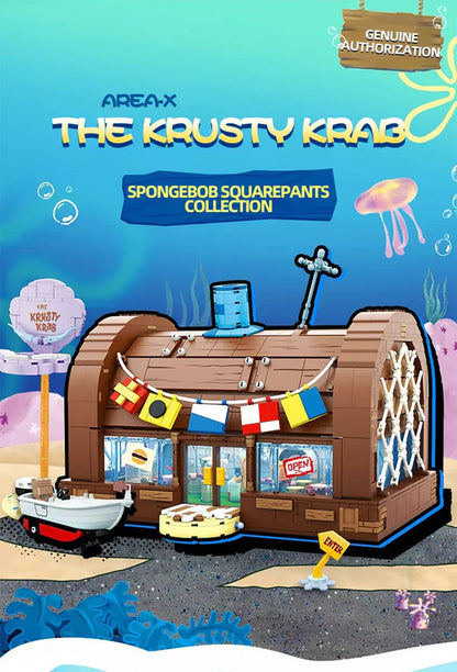 Spongebob Krusty Krab Building Blocks Toy Set