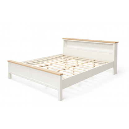 Noosa King Bed Frame with Shelf