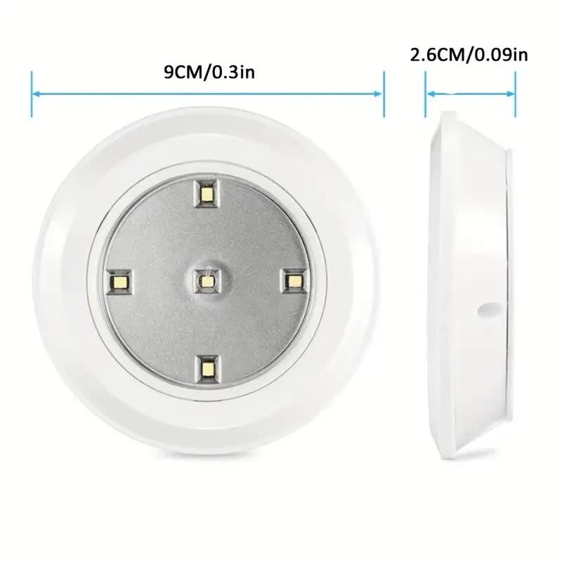 6 LED Light Set with Remote - Cool White for Cabinets & Displays
