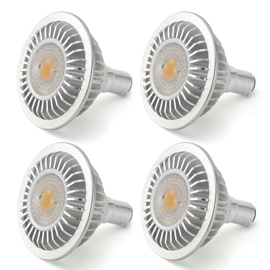 AR70 LED Light Bulb BA15D B15 Base, AC/DC12V Input, 7W 500lm for Home Household Commercial Lighting, 50W Halogen Lamp Replacement(Warm White,4 Pack)