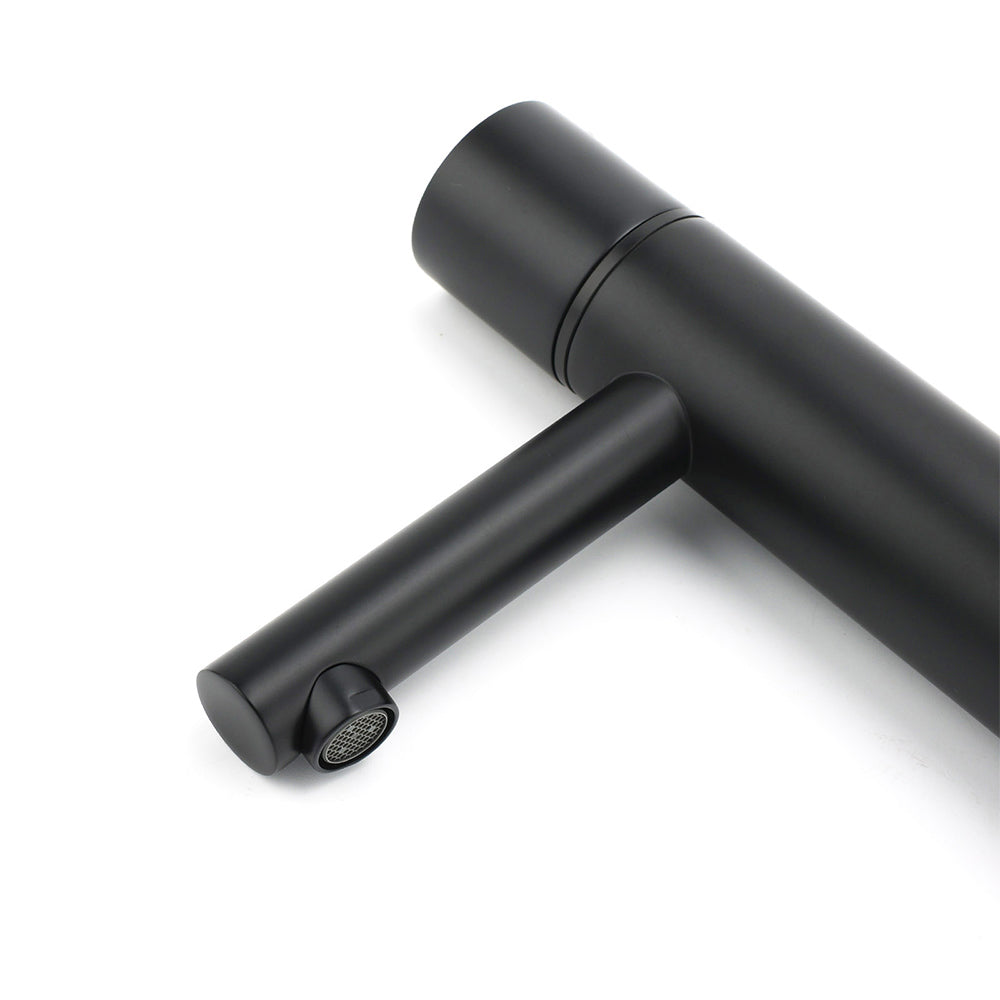 WELS 6L/min Black Standard Basin Mixer Vanity Sink Faucet Bubble Tap Laundry Set