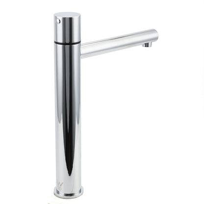 WELS 6L/min Tall Basin Mixer Vanity Sink Bubble Faucet Tap Laundry Chrome Round